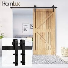 Homlux 6ft Heavy Duty Sturdy Sliding Barn Door Hardware