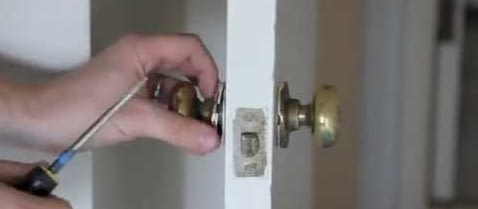 Removing The Old Door Lever